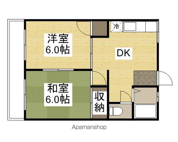 センチュリーせき(2DK/3階)の間取り写真