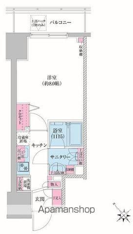 レジディア荻窪Ⅲ(1K/6階)の間取り写真