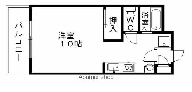 エターナルマツヤ(ワンルーム/3階)の間取り写真