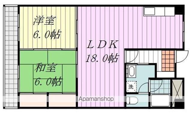 エンブレム南江戸(2LDK/10階)の間取り写真