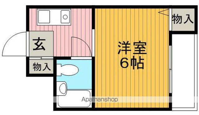 豊中ニューハイツ(1K/3階)の間取り写真