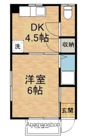 いつみ荘(1DK/1階)の間取り写真