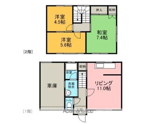 SYハイツ21(3LDK/1階)の間取り写真