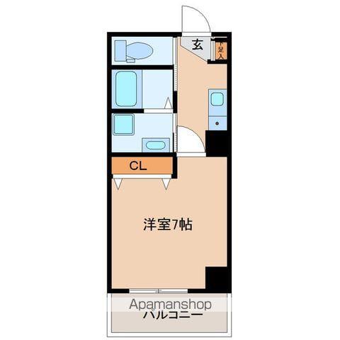 LUNA長町駅前(1K/9階)の間取り写真