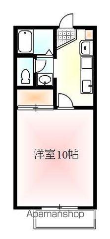 AN A・B・C・D棟(1K/2階)の間取り写真