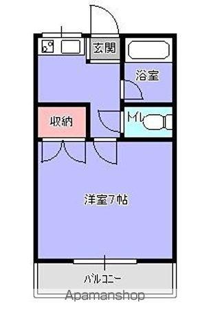 パンセ1(1K/2階)の間取り写真