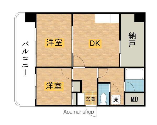 アーバンアメニティ1(2DK/2階)の間取り写真