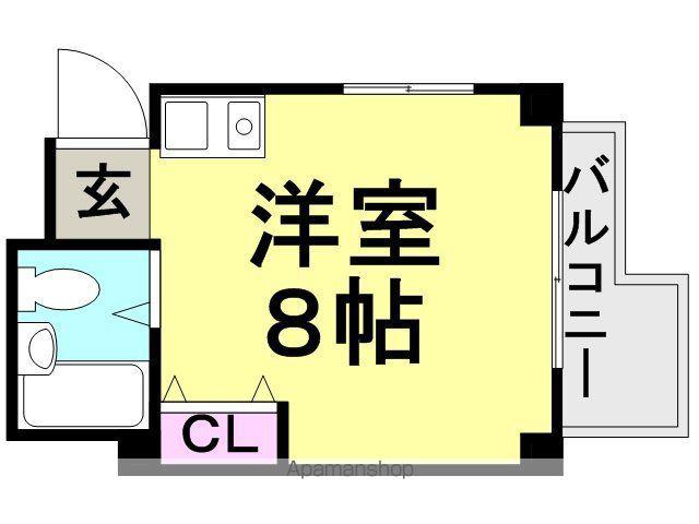 メゾンSAKURA(ワンルーム/1階)の間取り写真
