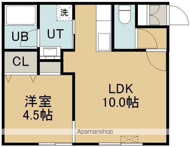 パディス七重浜(1LDK/2階)の間取り写真