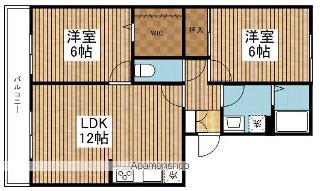メゾン・ド・フレールA棟(2LDK/3階)の間取り写真