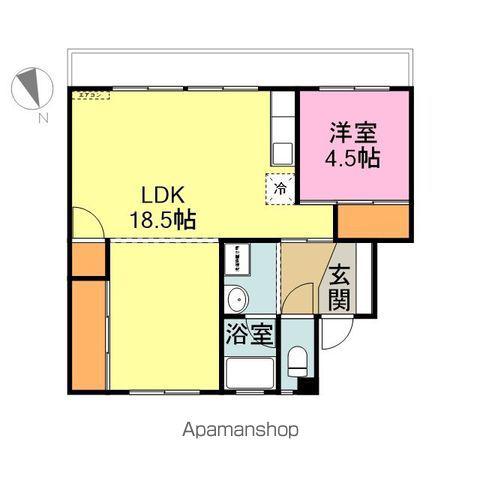 スカイクレスト与板Ⅰ(1LDK/5階)の間取り写真