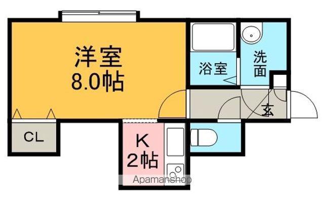 アールズコートN24(1K/2階)の間取り写真