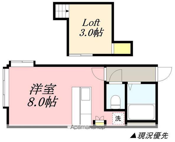 AMS桜E棟(ワンルーム/3階)の間取り写真