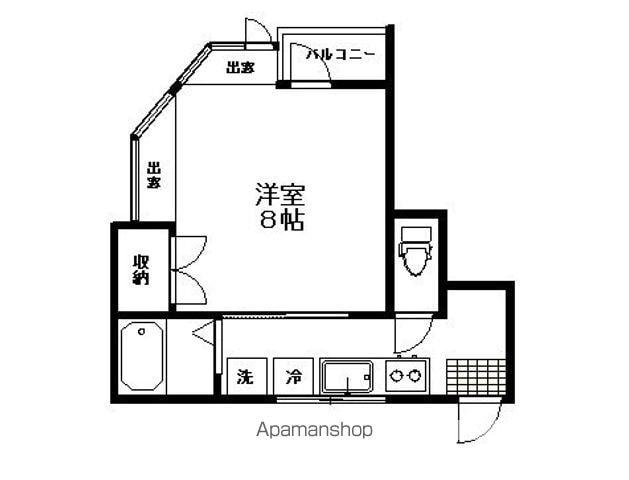 アカデミーハイツ国見(1K/1階)の間取り写真