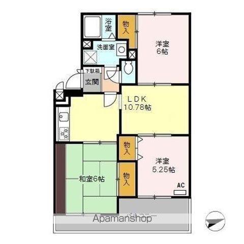 クレール清水(3LDK/2階)の間取り写真