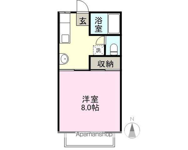 コーポエース(1K/2階)の間取り写真