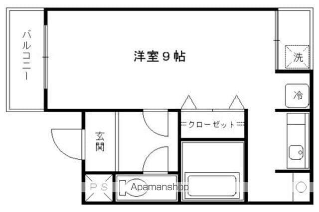 パインヴィレッジ(1K/5階)の間取り写真