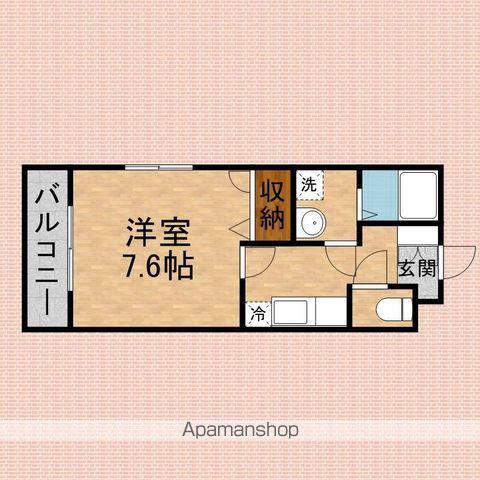 レーブ・プランドール(1K/2階)の間取り写真