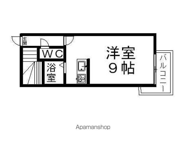 ソニア円山(1K/3階)の間取り写真