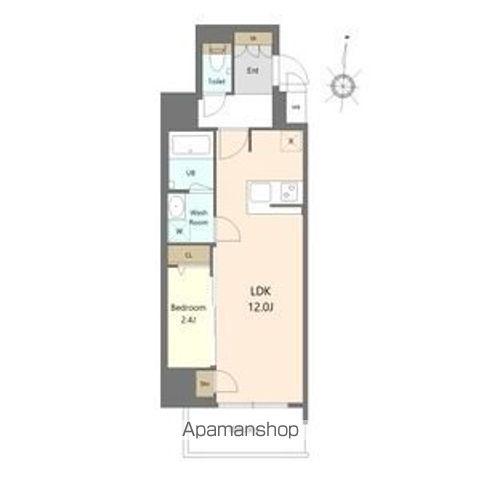 S-RESIDENCE高岳BRESA(1LDK/3階)の間取り写真