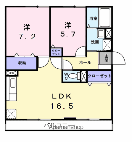 グランジュールKOEI(3LDK/3階)の間取り写真