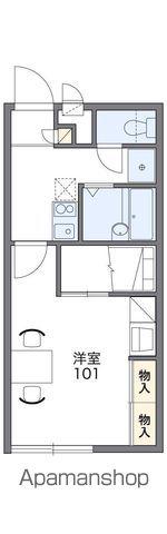 レオパレスシティー パル(1K/2階)の間取り写真