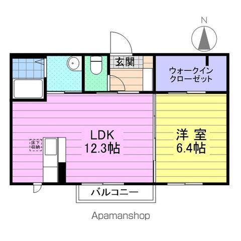 シャーメゾン マルシュ(1LDK/1階)の間取り写真