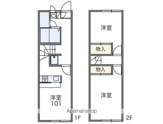 レオパレスエルサ(2DK/1階)の間取り写真
