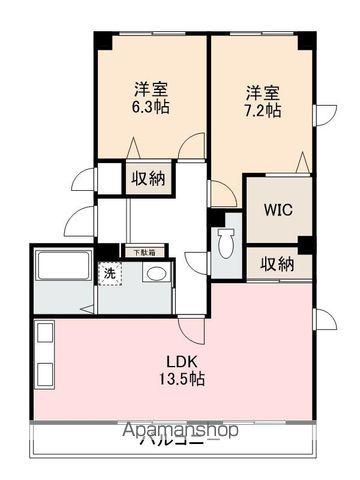 フィネス21(2LDK/1階)の間取り写真