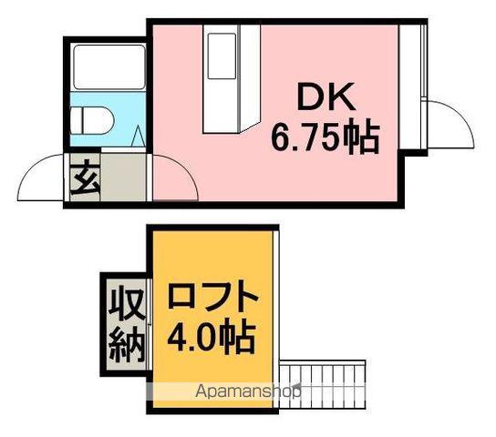 プチシャトー4・3(1DK/1階)の間取り写真