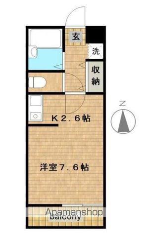 目白おとめやまテラスボックス(1K/3階)の間取り写真