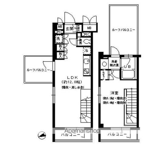 アルビレオ(1LDK/4階)の間取り写真