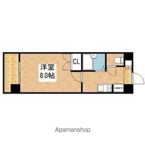 メゾンオランジェ渡辺(1K/7階)の間取り写真