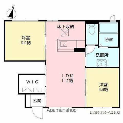 ロトガーデン(2LDK/1階)の間取り写真