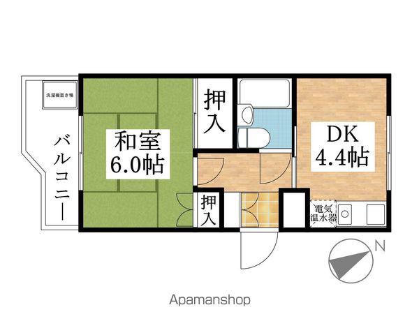 プロクシィスクエア豊(1DK/4階)の間取り写真