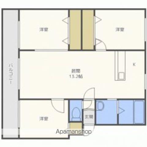 パークハイツG(3LDK/3階)の間取り写真