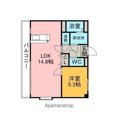 ストーンリバーⅡ(1LDK/2階)の間取り写真