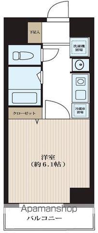 ドミール池袋立教通(1K/4階)の間取り写真