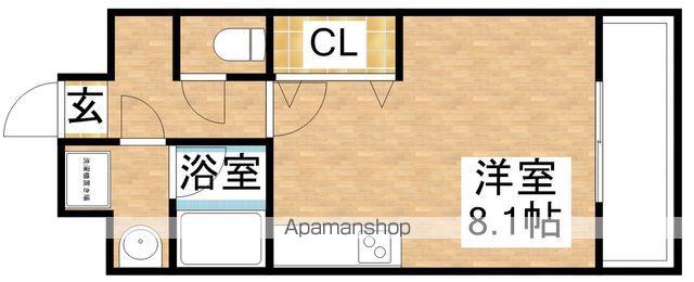 アーデン江坂2(ワンルーム/4階)の間取り写真