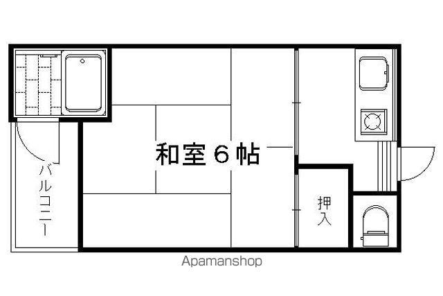 瞳マンション(1K/2階)の間取り写真