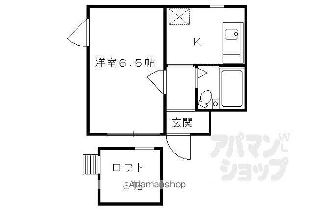 パピエ88(1K/2階)の間取り写真