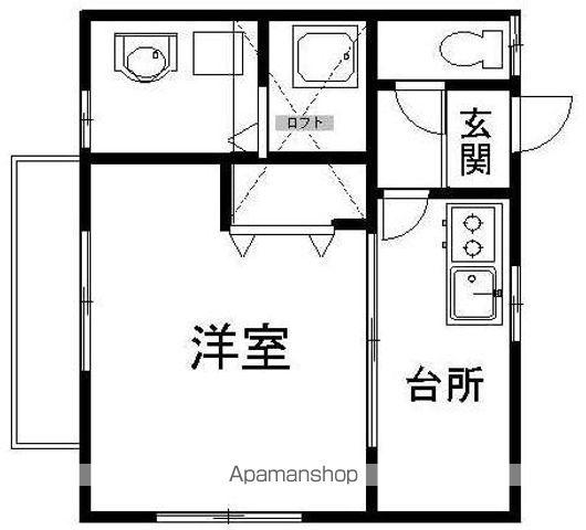STUDIO YOU SAY(1DK/3階)の間取り写真
