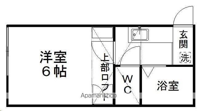 ベルトピア仙台13(1K/1階)の間取り写真