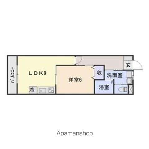 グレイス青山(1LDK/3階)の間取り写真