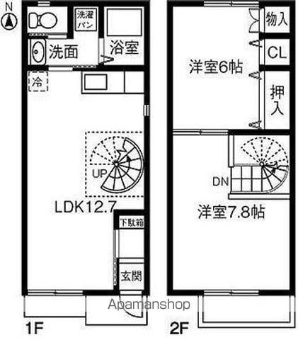 ＣＡＲＰＡ　ＣＡＬＡ(2LDK)の間取り写真