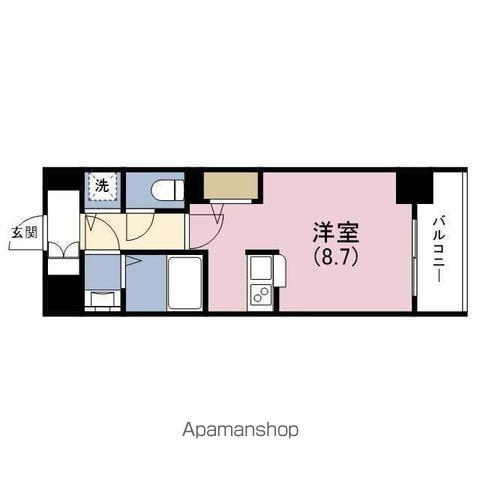 アドバンス西梅田Ⅱ(1K/3階)の間取り写真