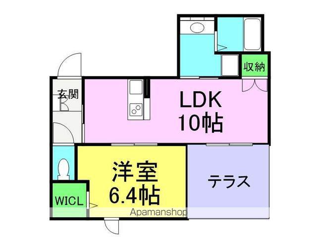 メゾンランジュ(1LDK/1階)の間取り写真