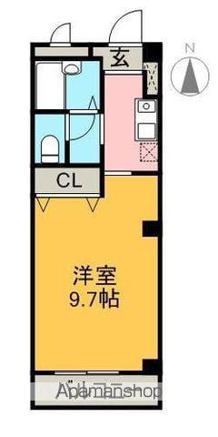 フィネス喜光地(1K/2階)の間取り写真
