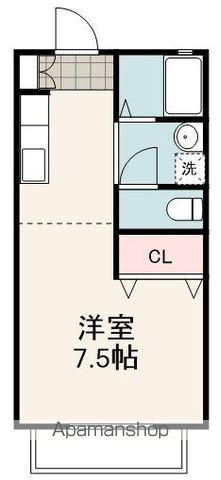 三幸ハイツ(ワンルーム/2階)の間取り写真
