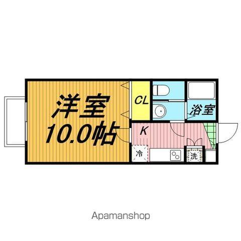 コリーヌ(1K/2階)の間取り写真